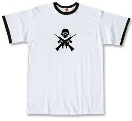 Футболка Iron Maiden - Logo Ringer White