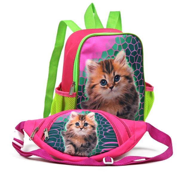 Комплект детский рюкзактел: + бананка "Котёнок 2"