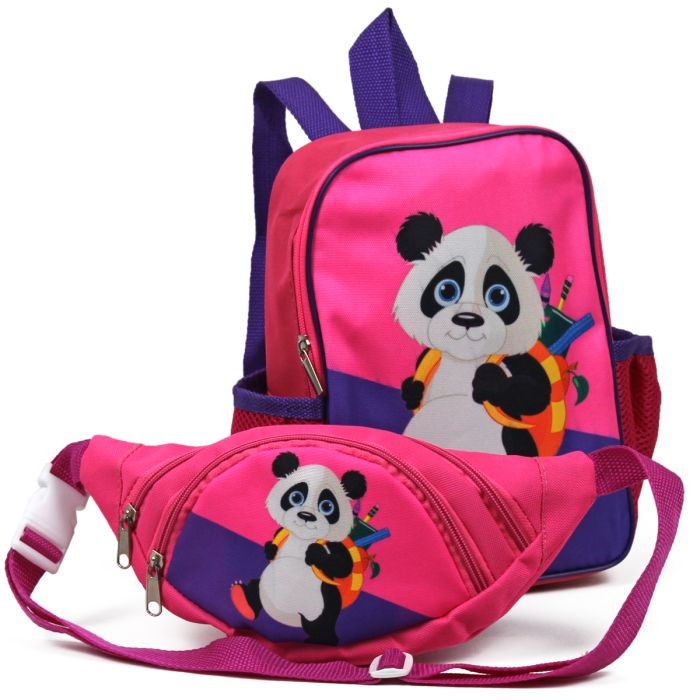 Комплект детский рюкзактел: + бананка "Панда 4"