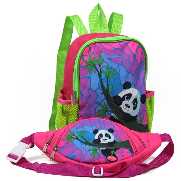 Комплект детский рюкзактел: + бананка "Панда 2"