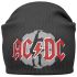 Шапка - бини AC-DC серая
